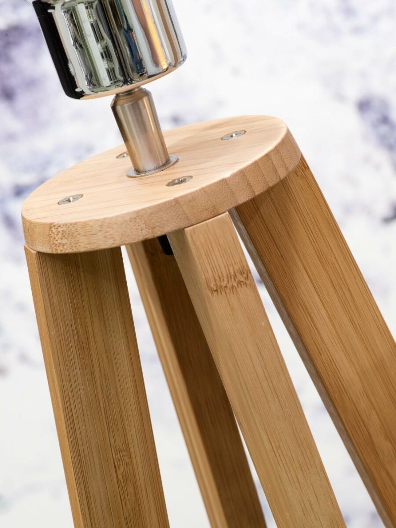 Zwart-naturel bohemien bamboe vloerlamp GOOD&MOJO Java - Afbeelding 8