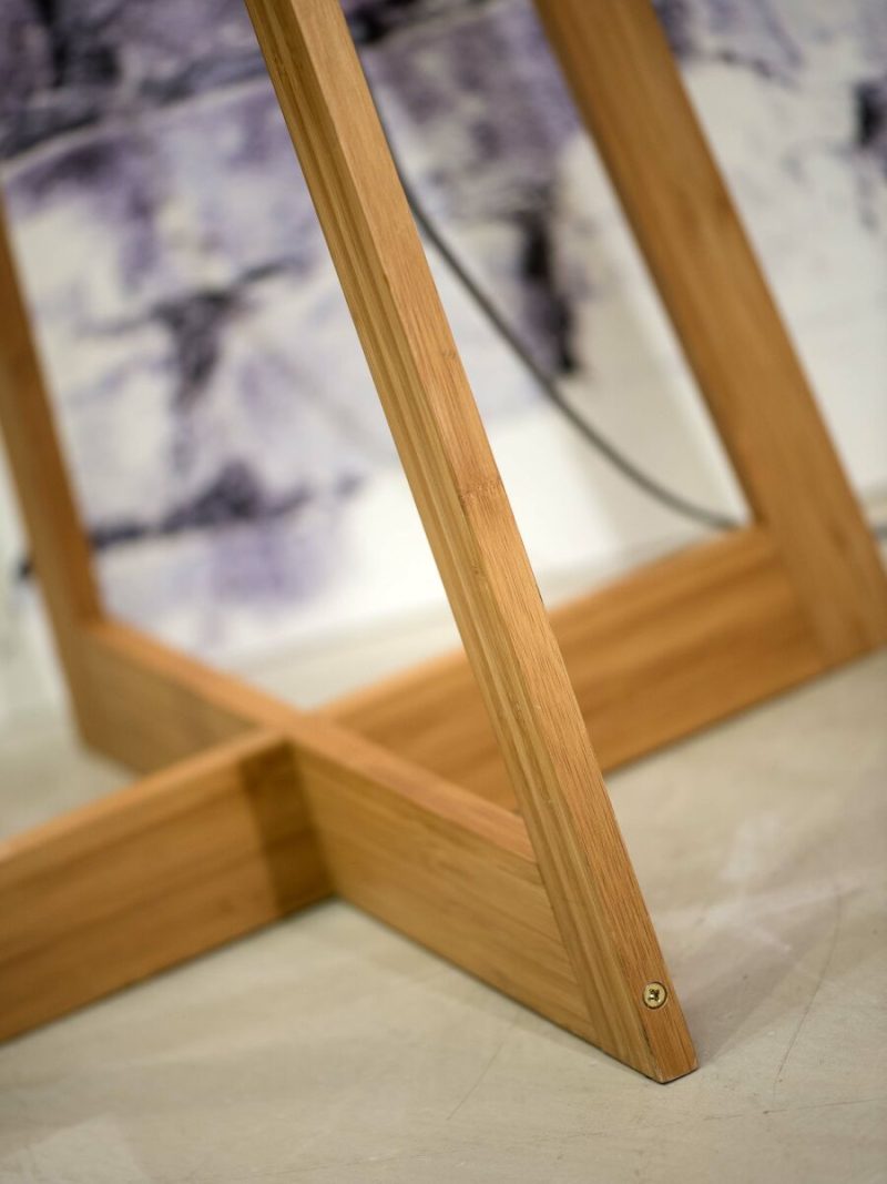 Zwart-naturel bohemien bamboe vloerlamp GOOD&MOJO Java - Afbeelding 10