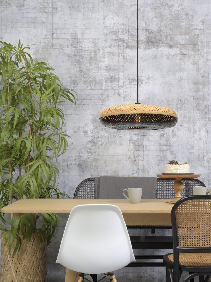 Zwart naturel hanglamp bamboe bohemian GOOD&MOJO Palawan - Afbeelding 2
