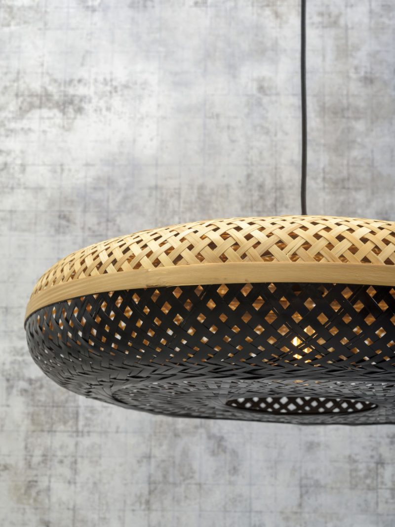 Zwart naturel hanglamp bamboe bohemian GOOD&MOJO Palawan - Afbeelding 3