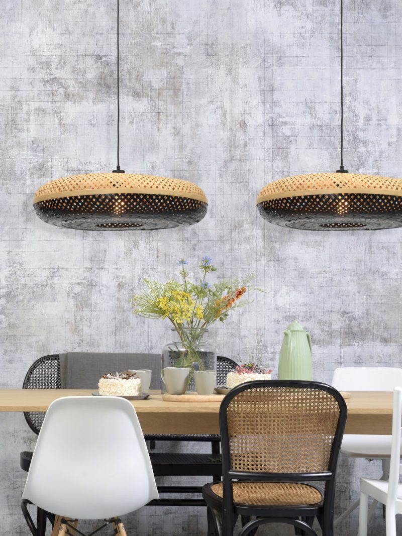 Zwart naturel hanglamp bamboe bohemian GOOD&MOJO Palawan - Afbeelding 5