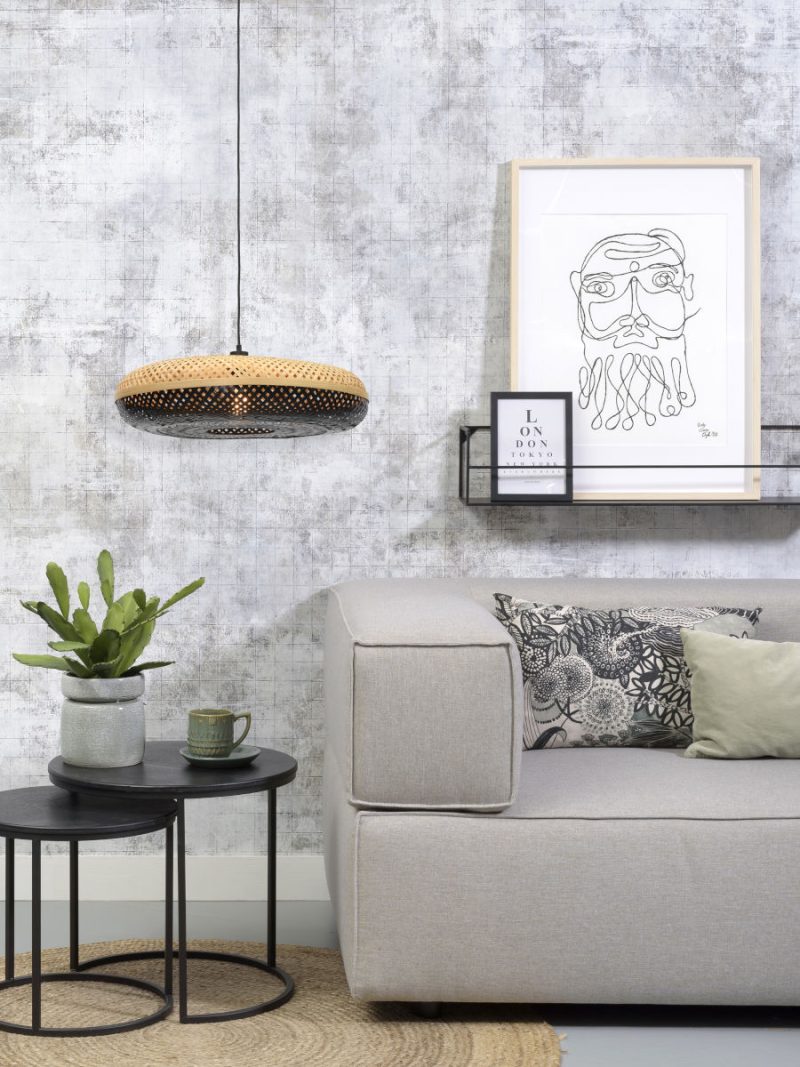 Zwart naturel hanglamp bamboe bohemian GOOD&MOJO Palawan - Afbeelding 9