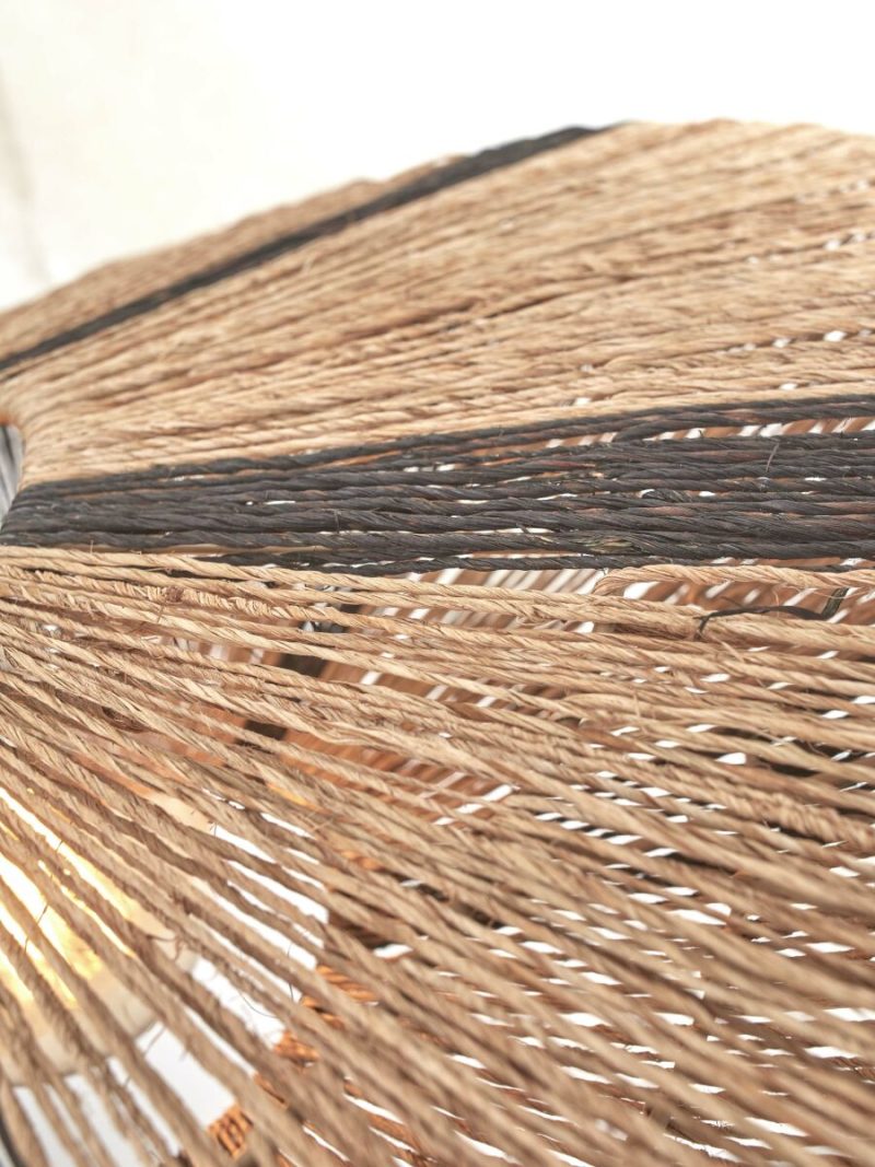 Zwart naturel rieten metalen boheemse hanglamp GOOD&MOJO Iguazu - Afbeelding 7