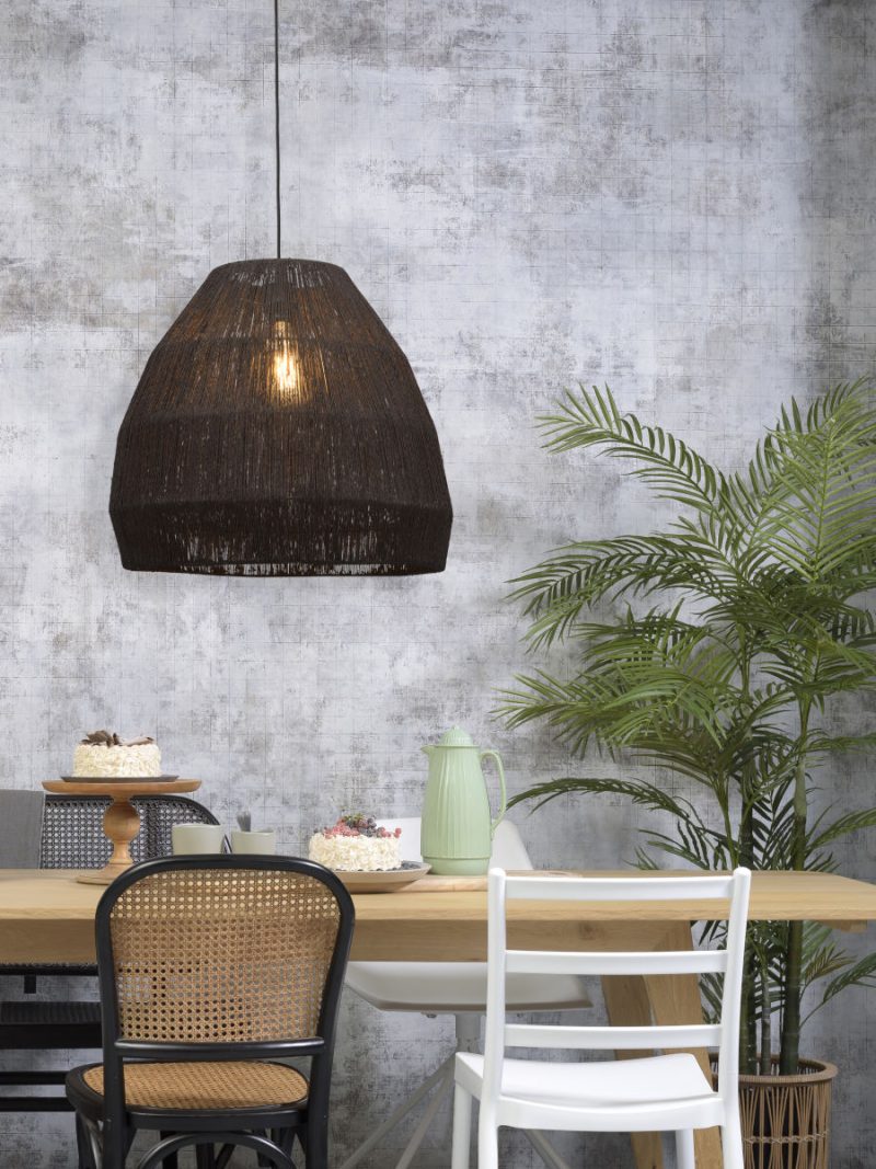Zwart rieten hanglamp bohemien GOOD&MOJO Iguazu - Afbeelding 2