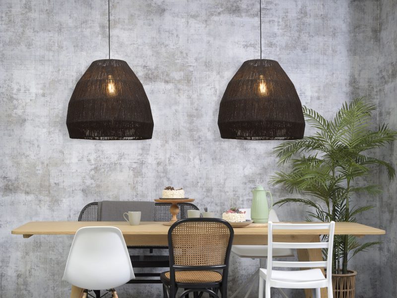 Zwart rieten hanglamp bohemien GOOD&MOJO Iguazu - Afbeelding 5