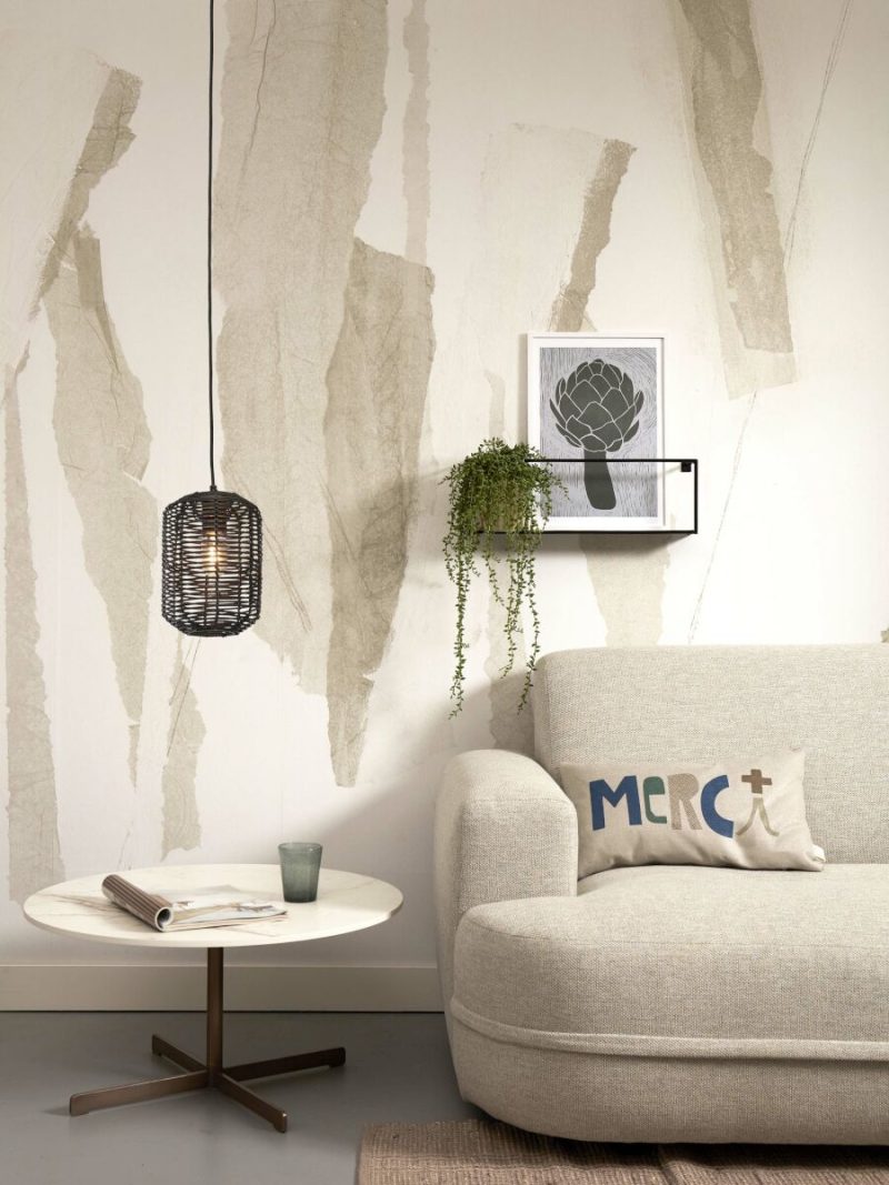 Zwart rotan bohemien hanglamp metaal GOOD&MOJO Tanami - Afbeelding 12