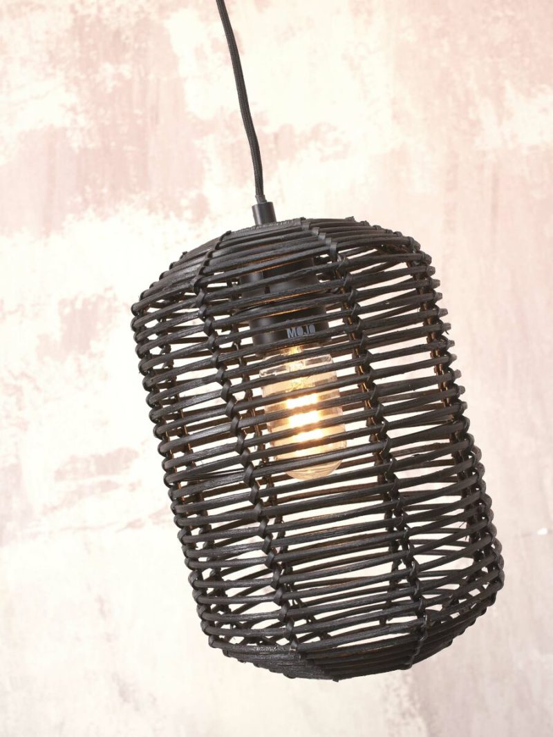 Zwart rotan bohemien hanglamp metaal GOOD&MOJO Tanami - Afbeelding 7