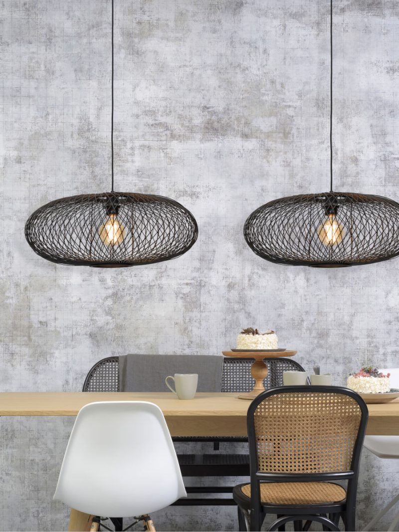 Zwarte bamboe Boheemse hanglamp GOOD&MOJO Cango - Afbeelding 5