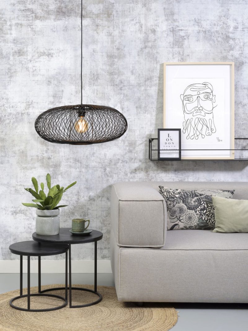 Zwarte bamboe Boheemse hanglamp GOOD&MOJO Cango - Afbeelding 9