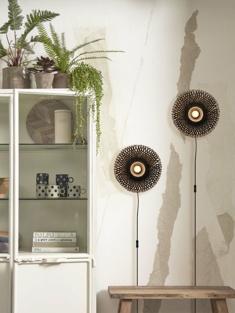 Zwarte bamboe bohemian wandlamp XS GOOD&MOJO Kalimantan - Afbeelding 11