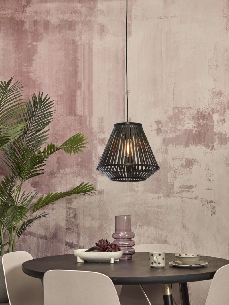 Zwarte bamboe lantaarn hanglamp GOOD&MOJO Merapi - Afbeelding 7