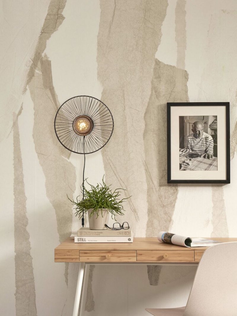 Zwarte bamboe oosterse wandlamp GOOD&MOJO Hokkaido - Afbeelding 9