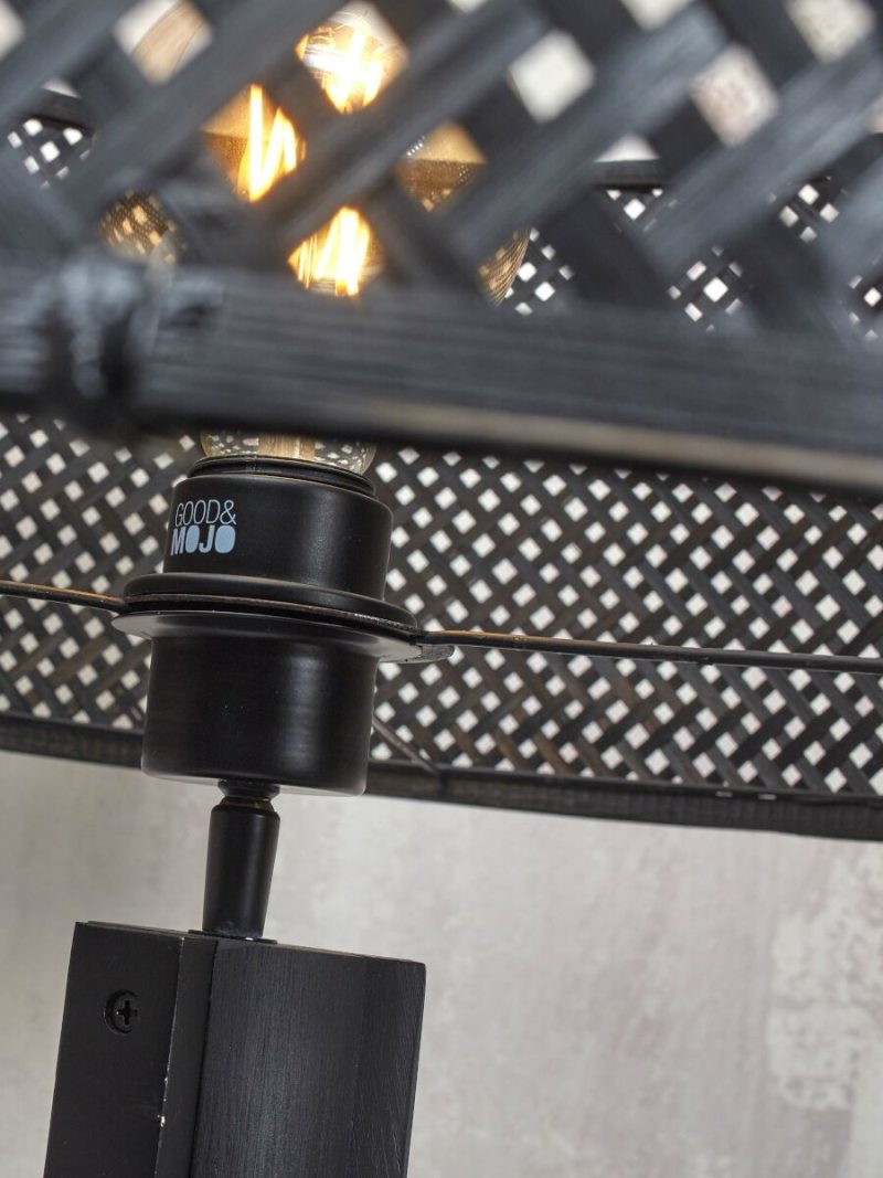 Zwarte bamboe vloerlamp bohemian GOOD&MOJO Java - Afbeelding 6