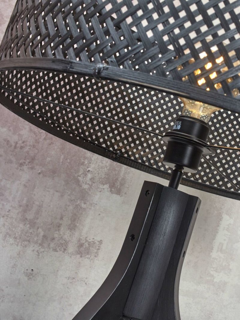 Zwarte bamboe vloerlamp bohemian GOOD&MOJO Java - Afbeelding 10