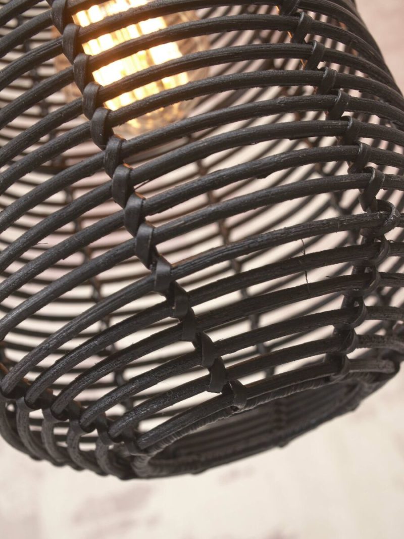 Zwarte boheemse rotan hanglamp GOOD&MOJO Tanami - Afbeelding 4
