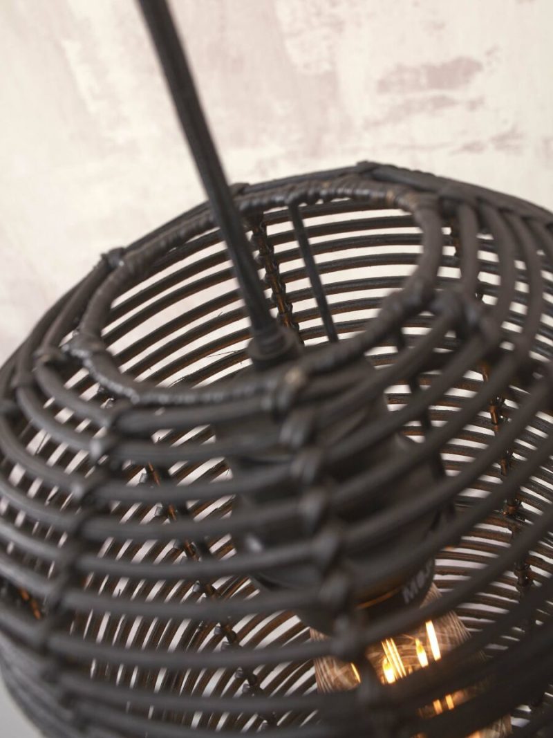 Zwarte boheemse rotan hanglamp GOOD&MOJO Tanami - Afbeelding 6