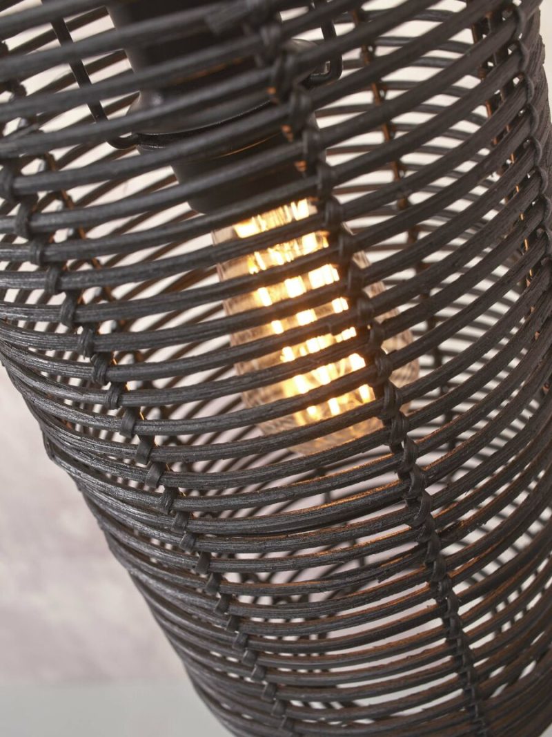 Zwarte boheemse rotan hanglamp GOOD&MOJO Tanami - Afbeelding 7