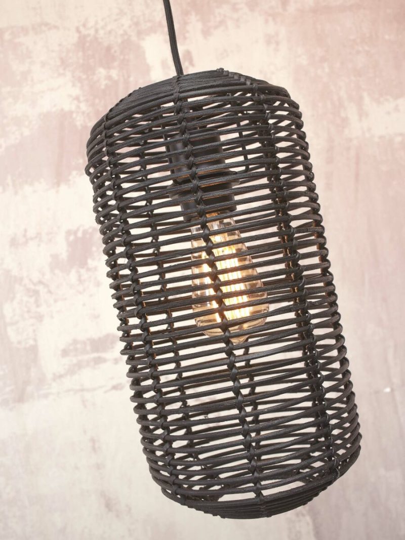 Zwarte boheemse rotan hanglamp GOOD&MOJO Tanami - Afbeelding 8