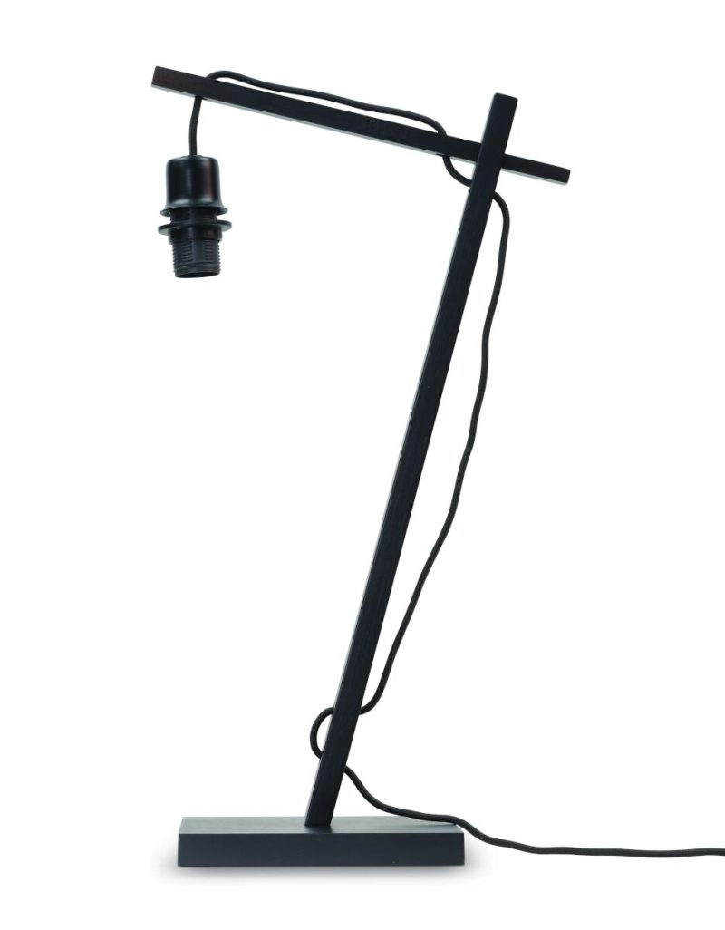 Zwarte bohemian bamboe tafellamp GOOD&MOJO Java - Afbeelding 6