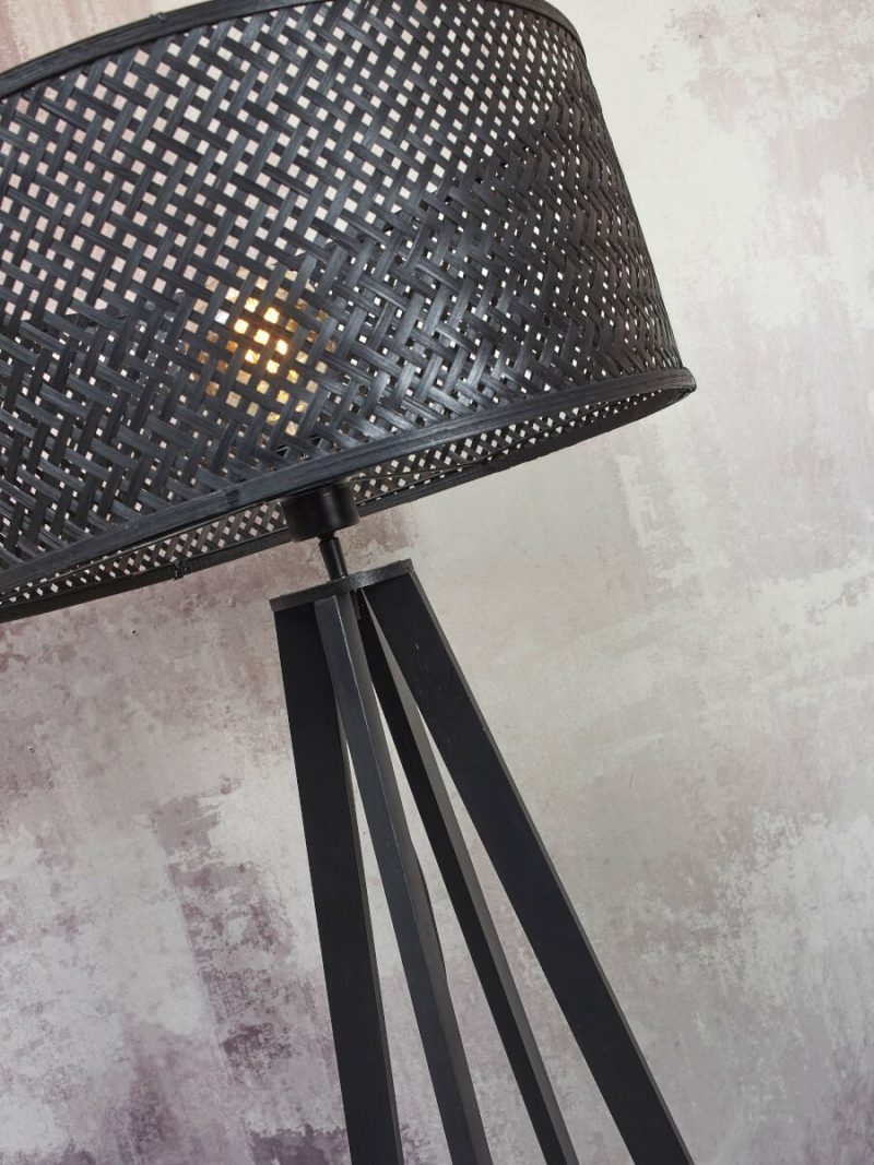 Zwarte bohemian vloerlamp bamboe GOOD&MOJO Java - Afbeelding 8