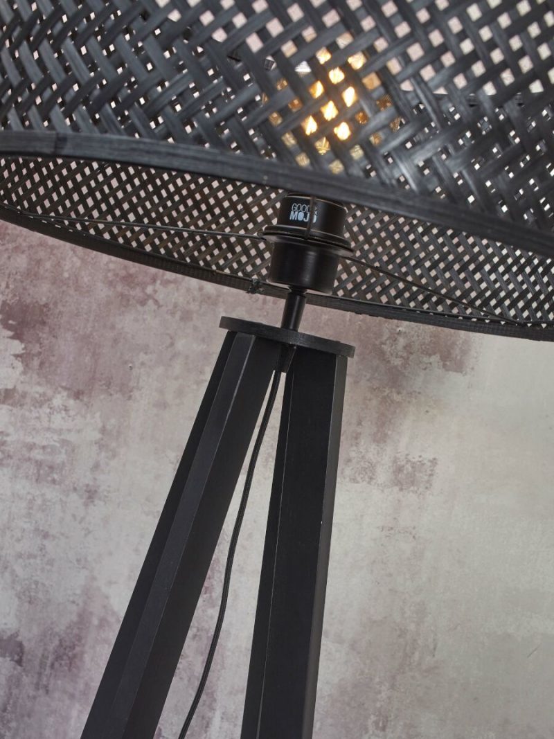 Zwarte bohemian vloerlamp bamboe GOOD&MOJO Java - Afbeelding 10