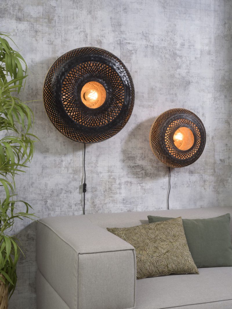 Zwarte bohemian wandlamp rond GOOD&MOJO Palawan - Afbeelding 9