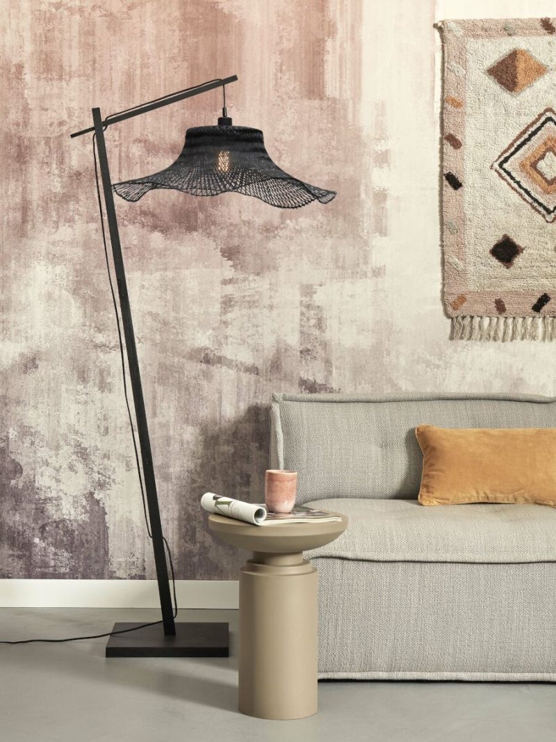 Zwarte bohemien bamboe vloerlamp GOOD&MOJO Ibiza - Afbeelding 2