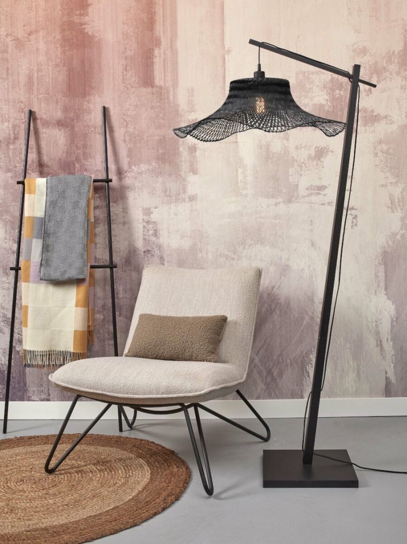 Zwarte bohemien bamboe vloerlamp GOOD&MOJO Ibiza - Afbeelding 5