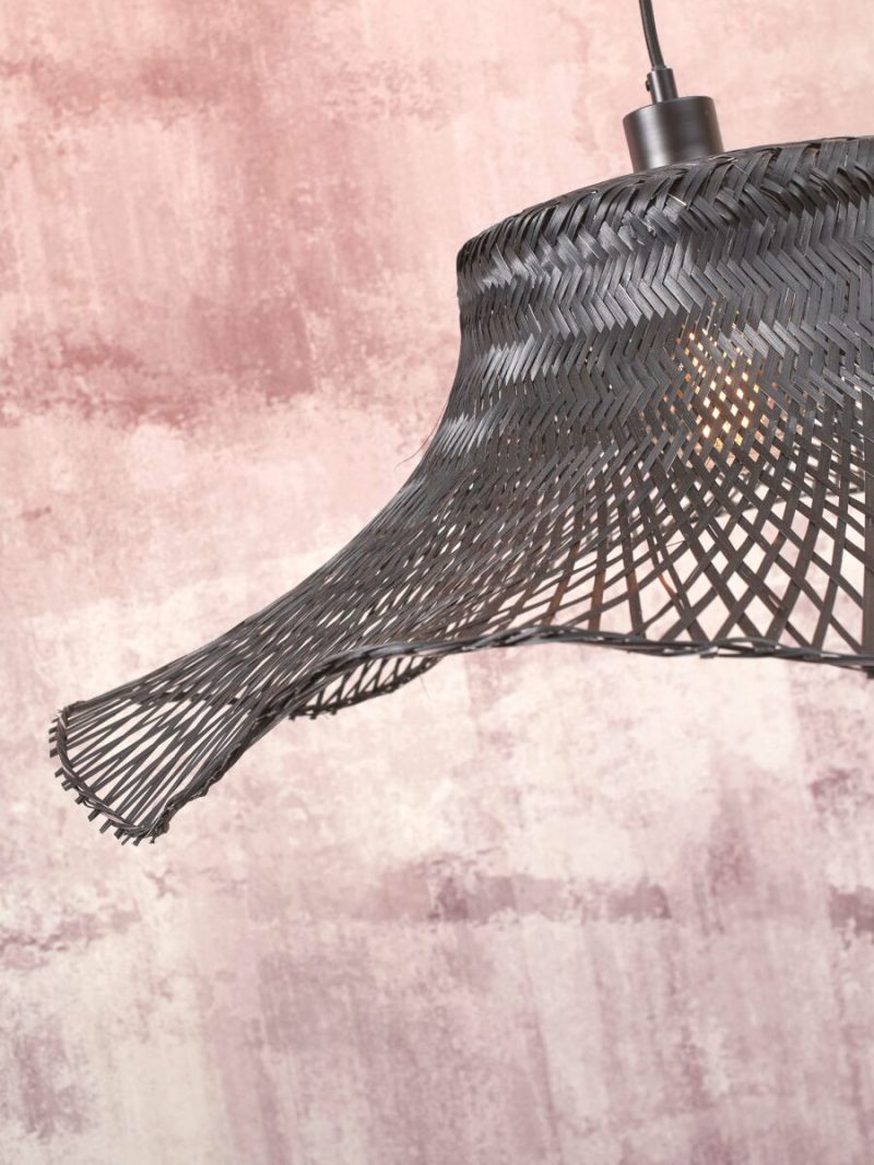 Zwarte bohemien bamboe vloerlamp GOOD&MOJO Ibiza - Afbeelding 6