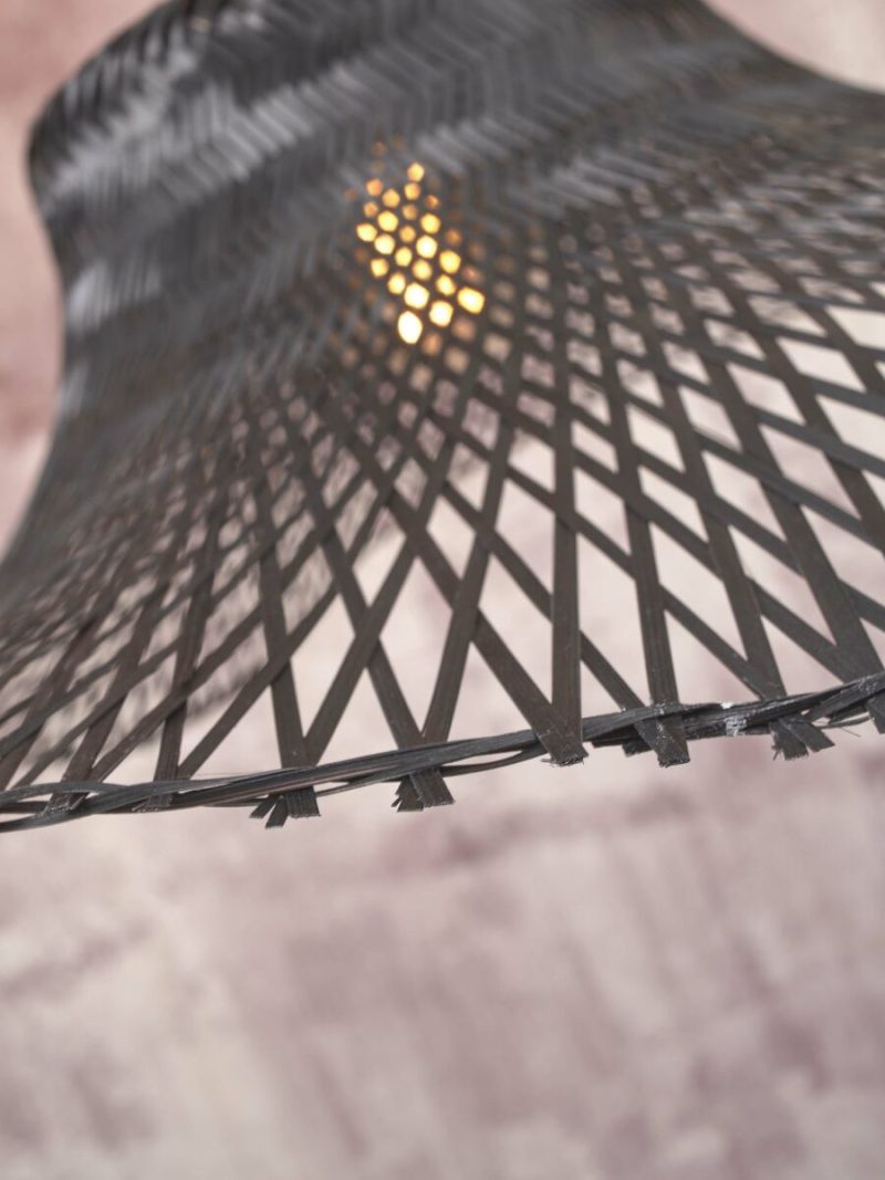 Zwarte bohemien bamboe vloerlamp GOOD&MOJO Ibiza - Afbeelding 7