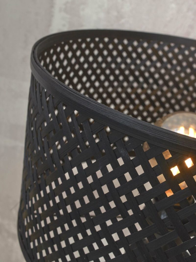 Zwarte bohemien vloerlamp bamboe GOOD&MOJO Java - Afbeelding 4
