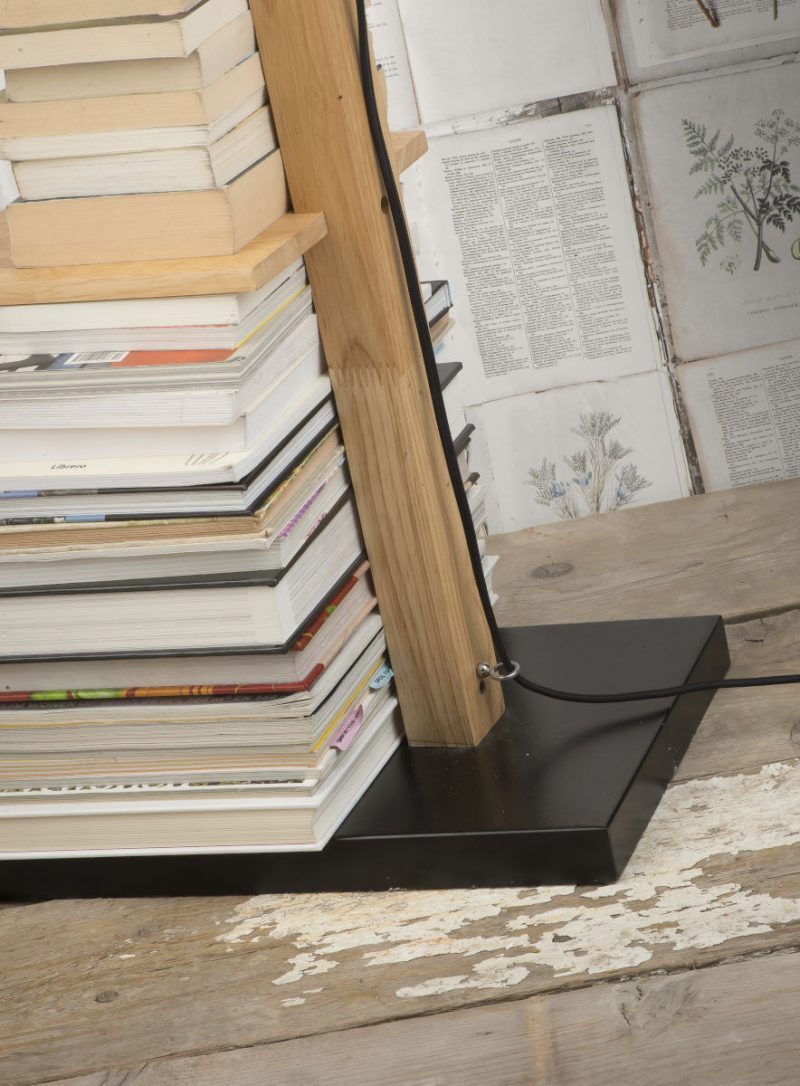 Zwarte houten retro vloerlamp It's About RoMi Cambridge - Afbeelding 8