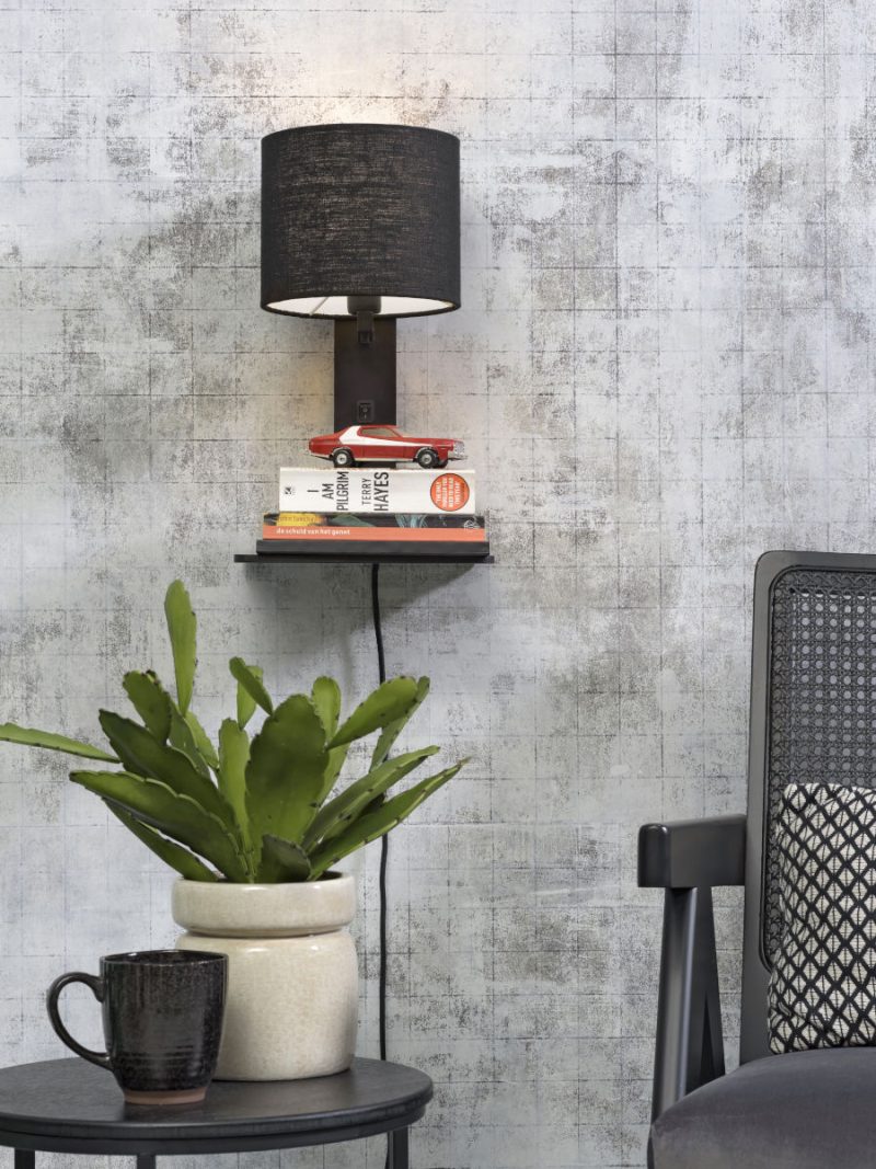 Zwarte plateau wandlamp GOOD&MOJO Andes - Afbeelding 5