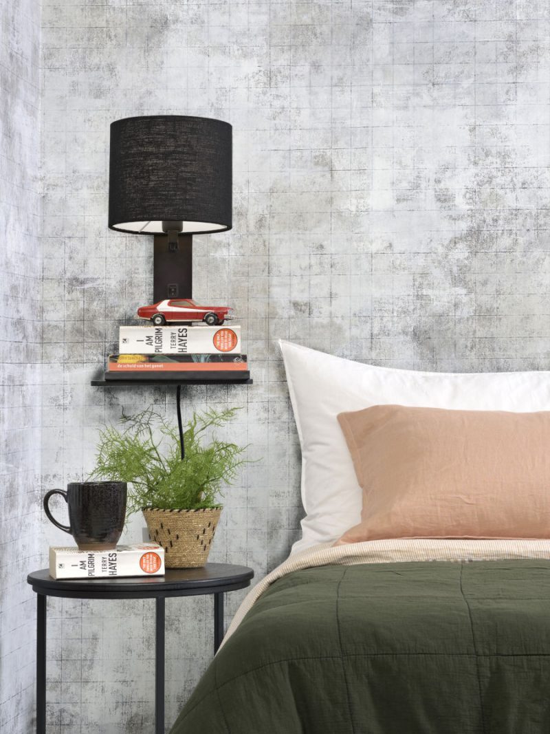 Zwarte plateau wandlamp GOOD&MOJO Andes - Afbeelding 7