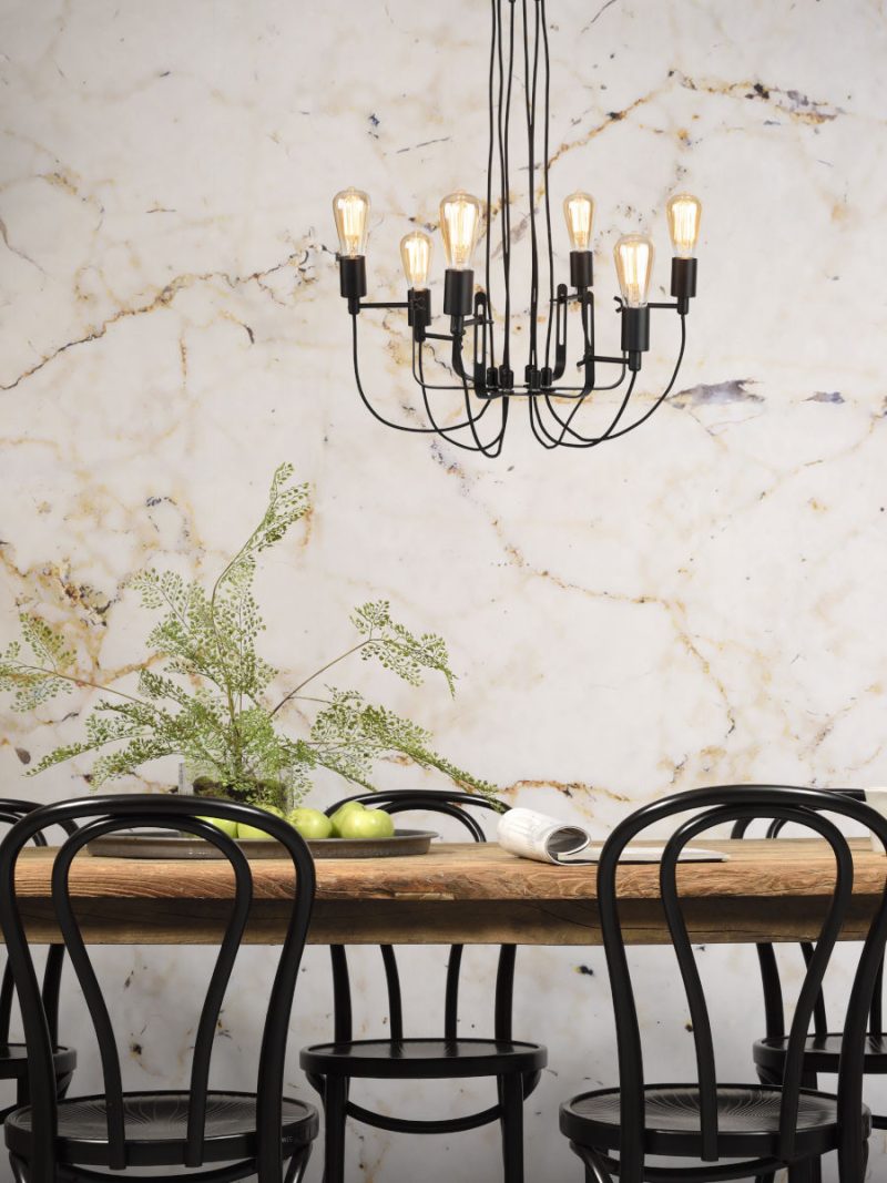 Zwarte retro metalen hanglamp It's About RoMi Seattle - Afbeelding 2
