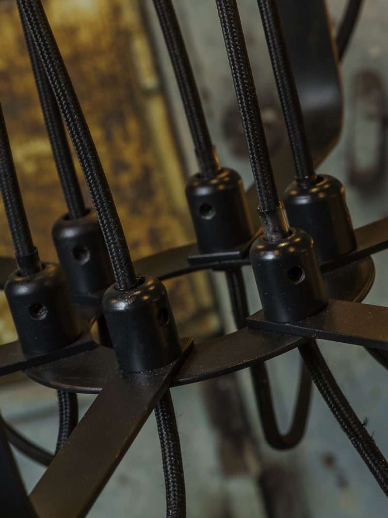 Zwarte retro metalen hanglamp It's About RoMi Seattle - Afbeelding 4