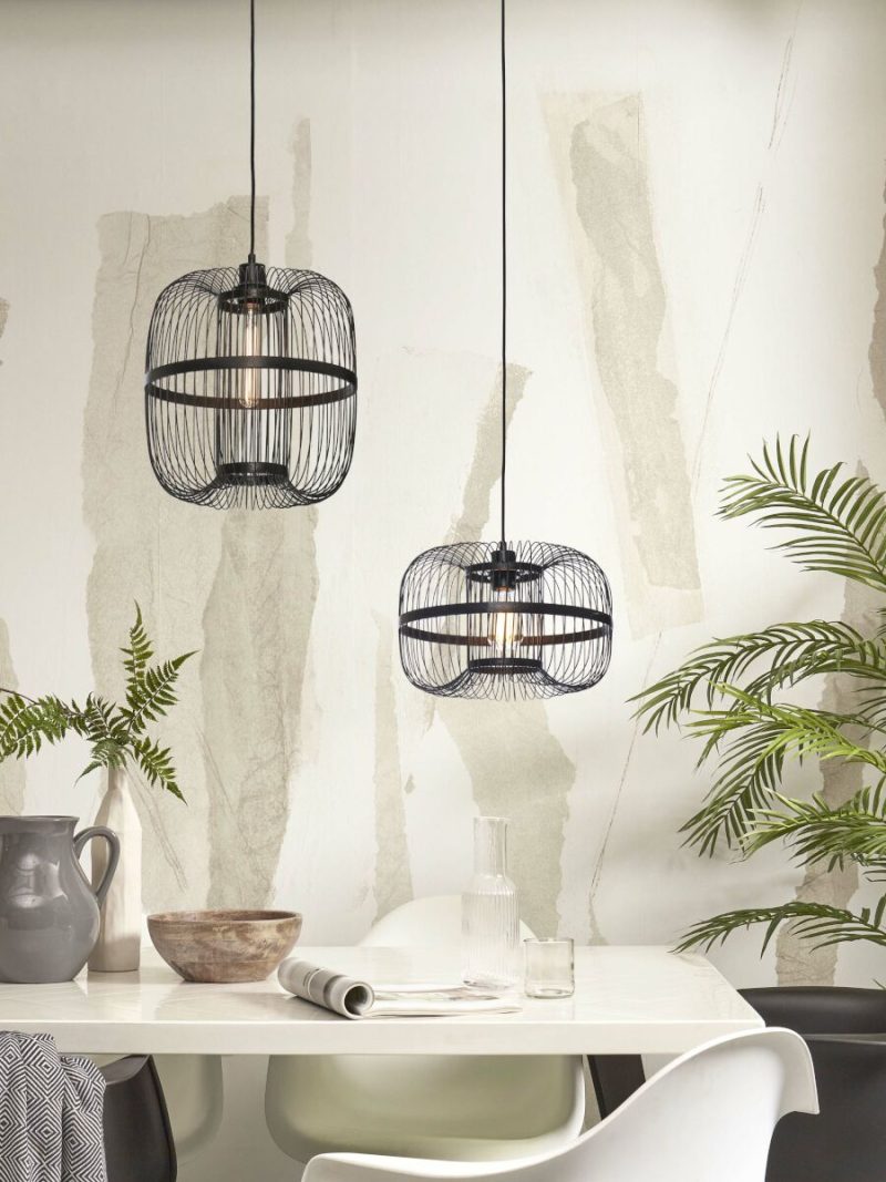 Zwarte ronde oosterse hanglamp GOOD&MOJO Hokkaido - Afbeelding 8