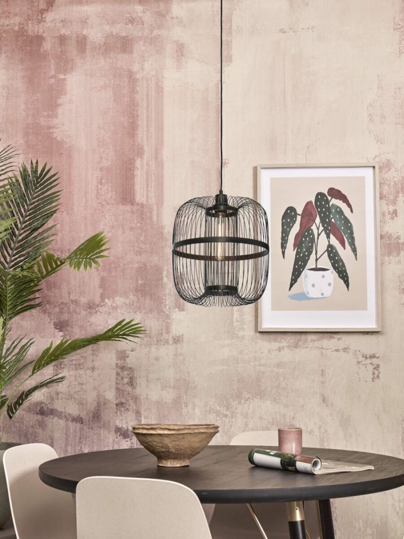 Zwarte ronde oosterse hanglamp GOOD&MOJO Hokkaido - Afbeelding 9