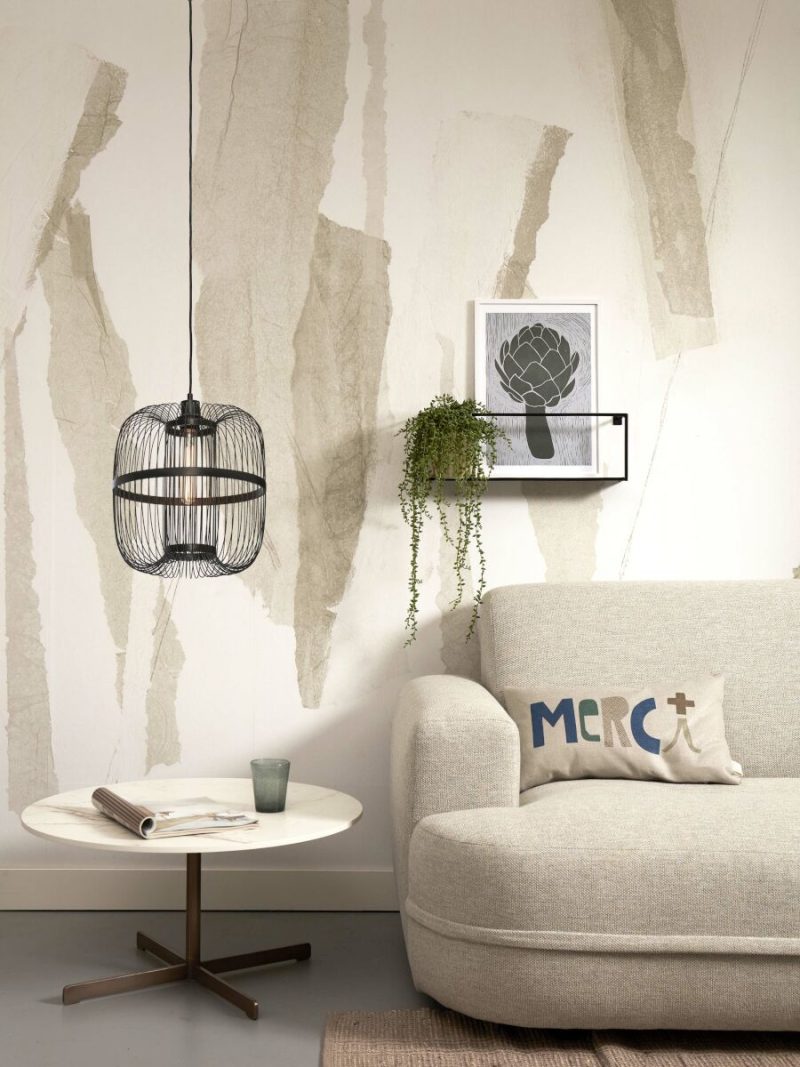 Zwarte ronde oosterse hanglamp GOOD&MOJO Hokkaido - Afbeelding 10