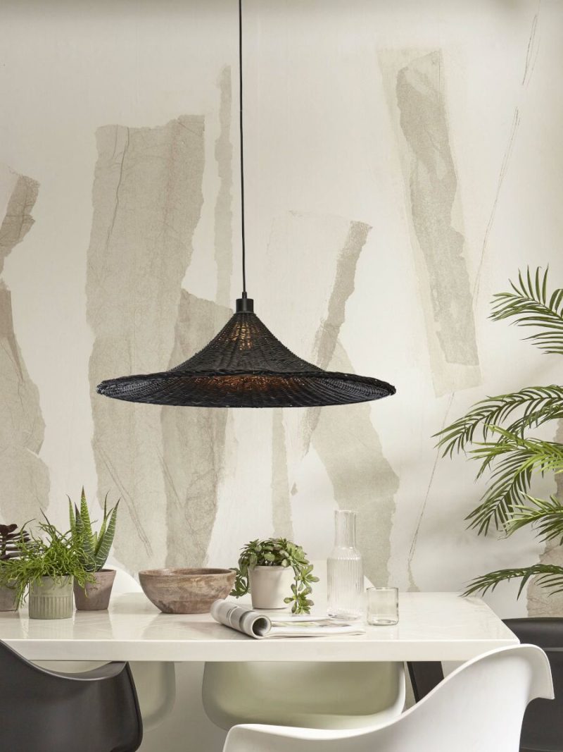 Zwarte rotan hanglamp boheems GOOD&MOJO Borabora - Afbeelding 5