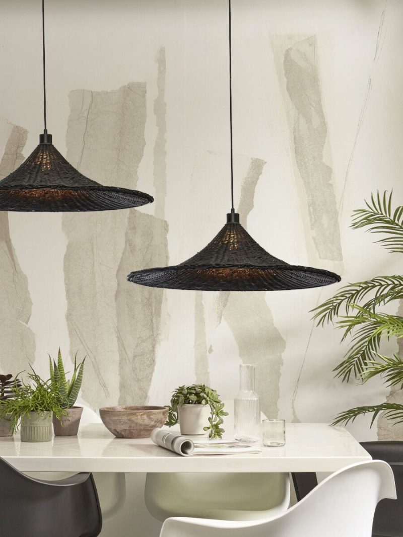 Zwarte rotan hanglamp boheems GOOD&MOJO Borabora - Afbeelding 8