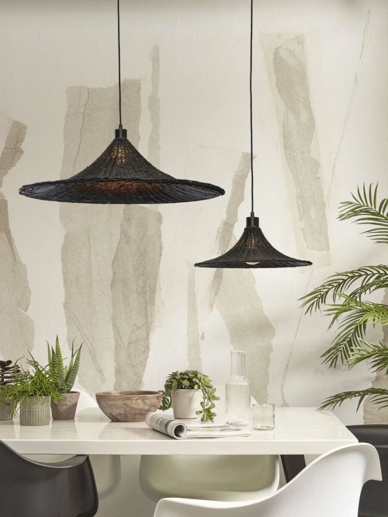 Zwarte rotan hanglamp boheems GOOD&MOJO Borabora - Afbeelding 9