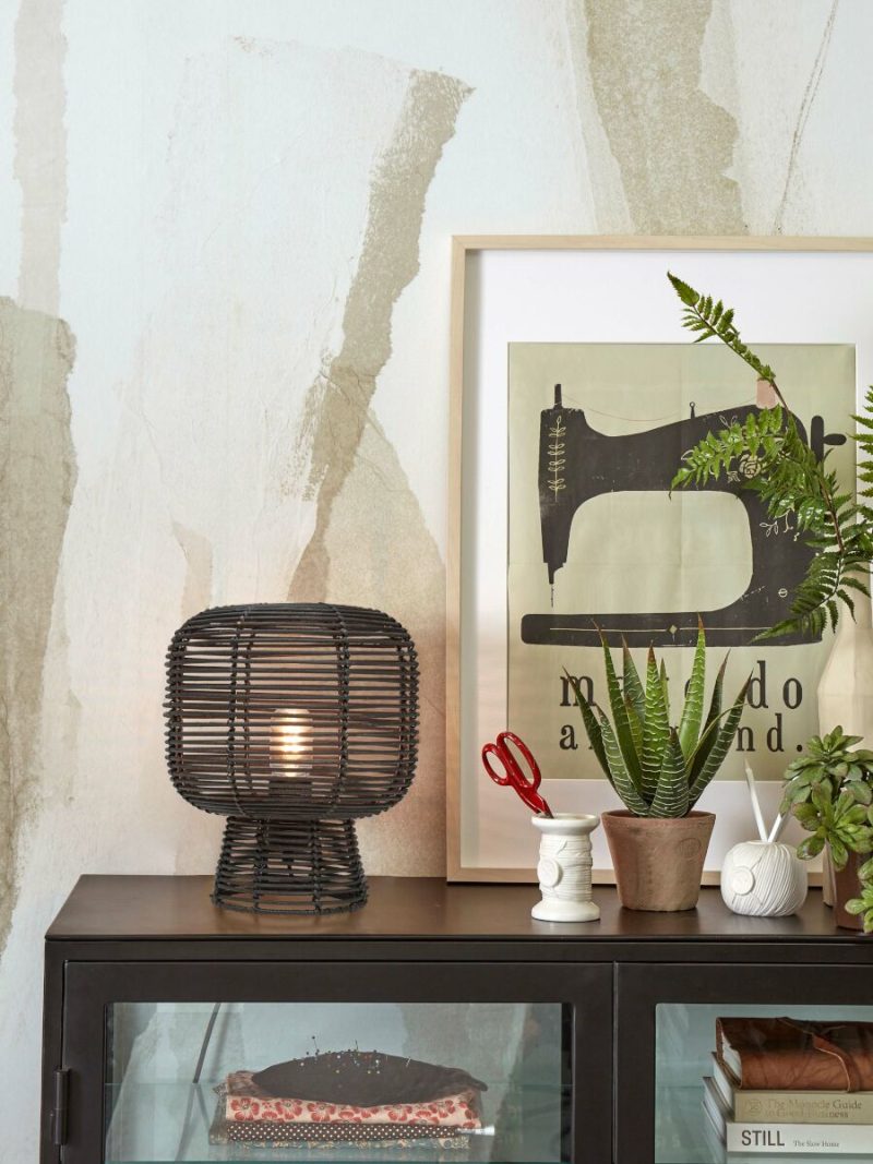 Zwarte rotan tafellamp boheems GOOD&MOJO Tanami - Afbeelding 5