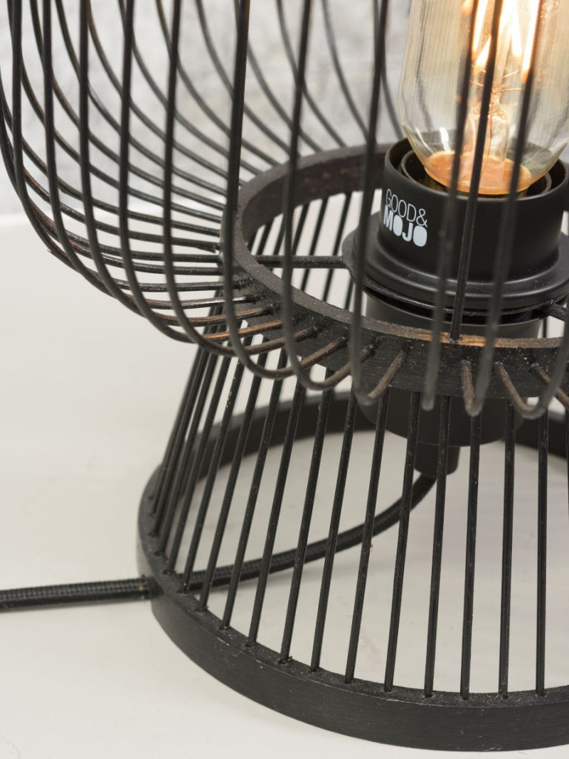 Zwarte tafellamp bamboe bohemian GOOD&MOJO Cango - Afbeelding 8