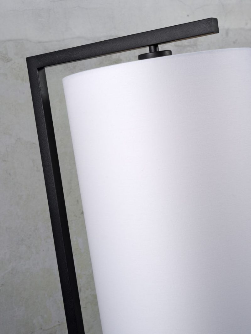 Zwarte vloerlamp cilinderkap metaal/katoen It's About RoMi Boston - Afbeelding 3