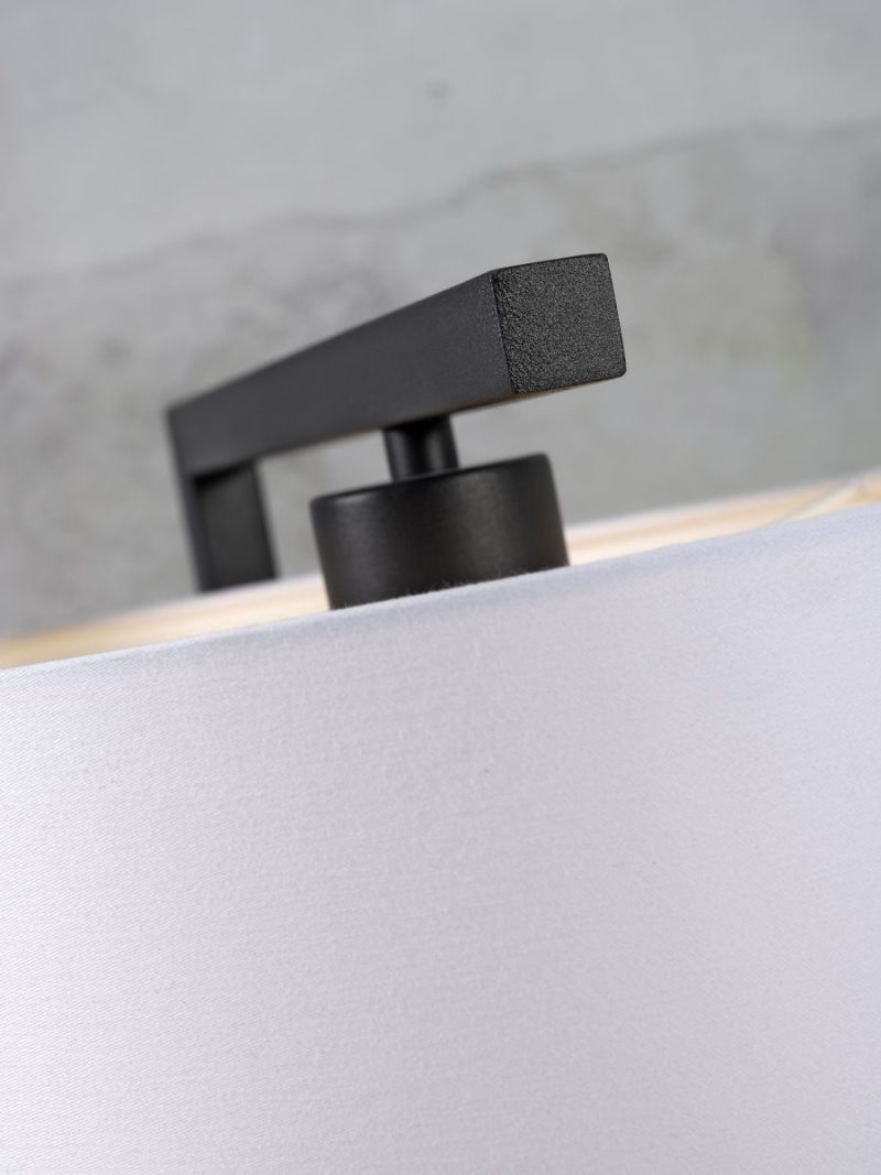 Zwarte vloerlamp cilinderkap metaal/katoen It's About RoMi Boston - Afbeelding 4