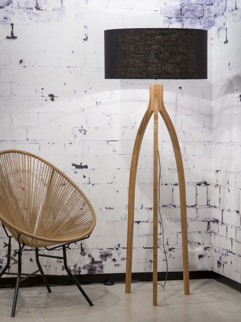 Zwarte vloerlamp kruk klein GOOD&MOJO Annapurna - Afbeelding 2