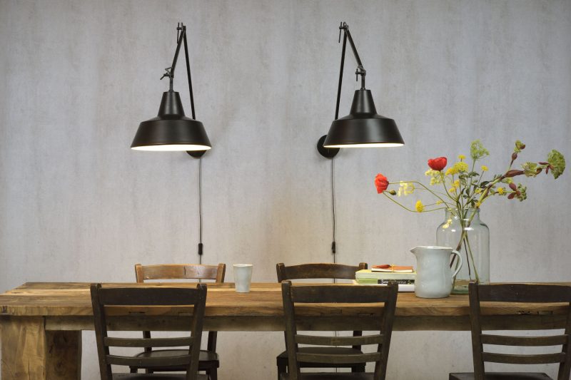 Zwarte wandlamp 3-scharnieren It's About RoMi Chicago - Afbeelding 4
