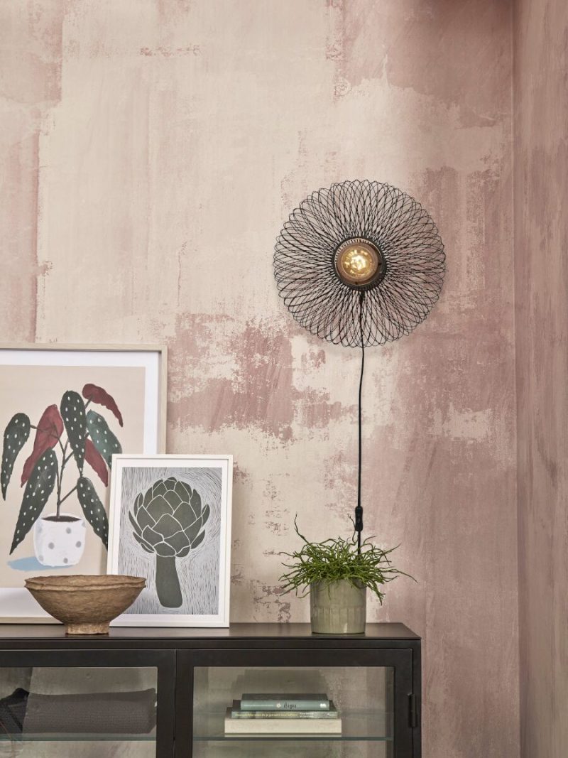 Zwarte wandlamp bamboe metaal bohemian GOOD&MOJO Cango - Afbeelding 2