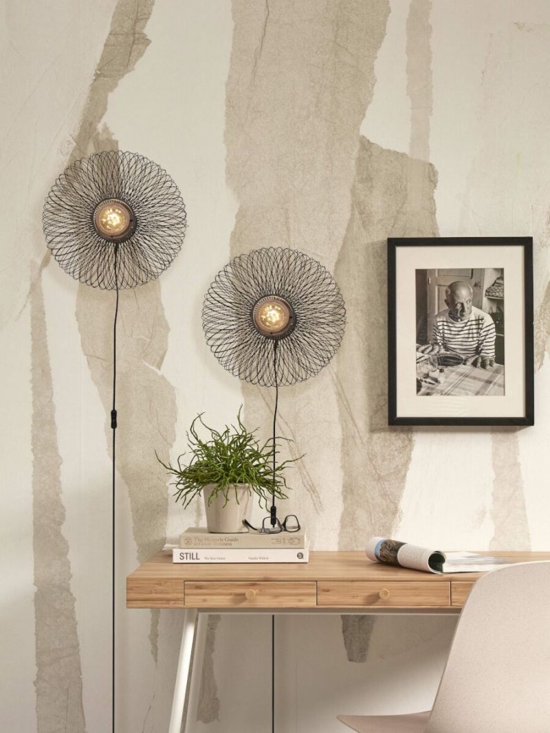 Zwarte wandlamp bamboe metaal bohemian GOOD&MOJO Cango - Afbeelding 9